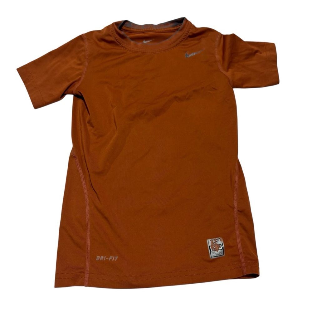 Nike Pro Combat Orange Short Sleeve Athletic T-Shirt